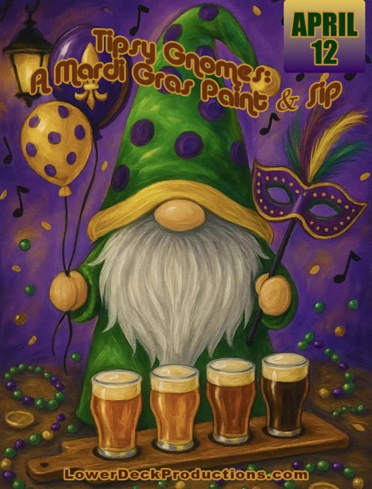 Event - Tipsy Gnomes: A Mardi Gras Paint & Sip Encore - New York, NY - Sun, April 12, 2026} | concert tickets