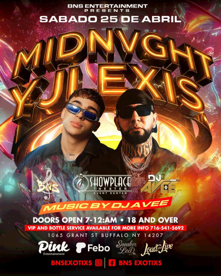 Event - JLEXIS x MIDNVGHT  - Buffalo, New York - April 25, 2026 | concert tickets