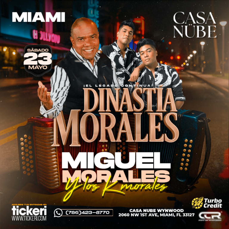 Event - Miguel Morales y los K Morales en concierto en Miami! NUEVA FECHA - Miami, Florida - May 23, 2026 | concert tickets