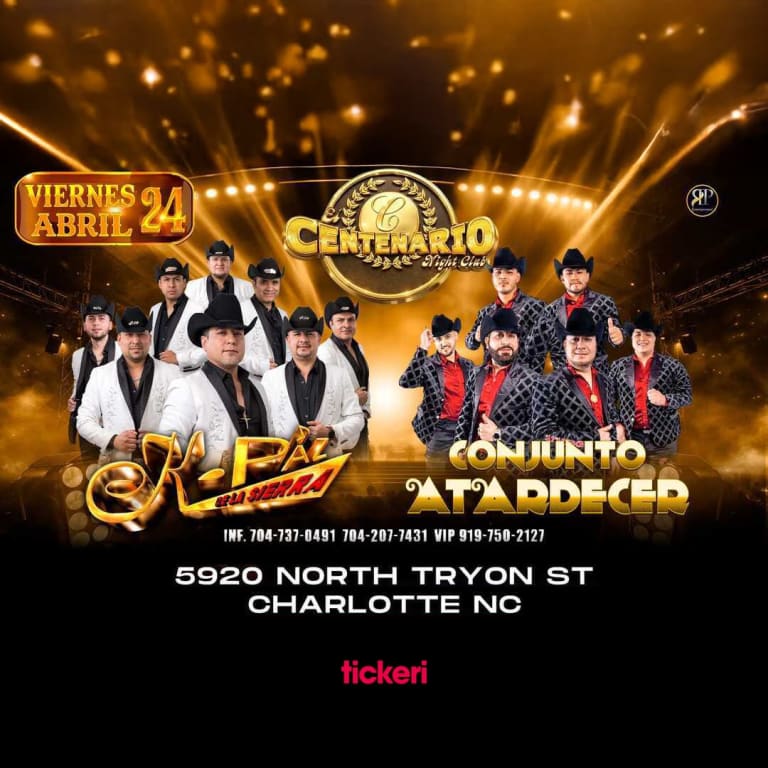 Event - K-Paz de la Sierra y Conjunto Artardecer en Charlotte - Charlotte, North Carolina - 24 de abril de 2026 | concert tickets