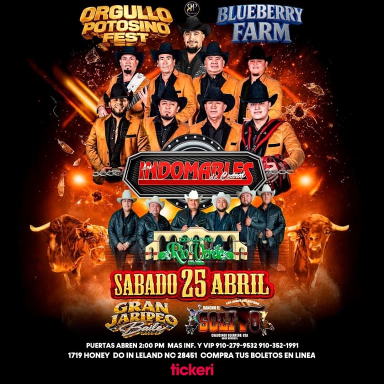 Event - Los Indomables de Cedral & Conjunto Rio Verde en concierto - Leland, North Carolina - April 25, 2026 | concert tickets