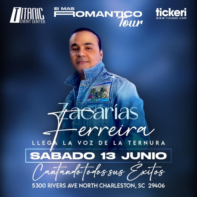 Event - ZACARÍAS FERREIRA LA VOZ DE LA TERNURA !! - North Charleston, South Carolina - June 13, 2026 | concert tickets