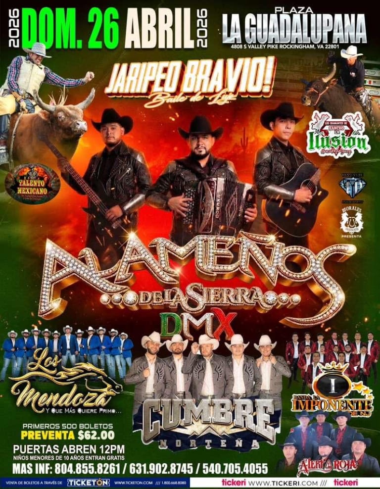 Event - Alameños De La Sierra - Harrisonburg, Virginia - April 26, 2026 | concert tickets