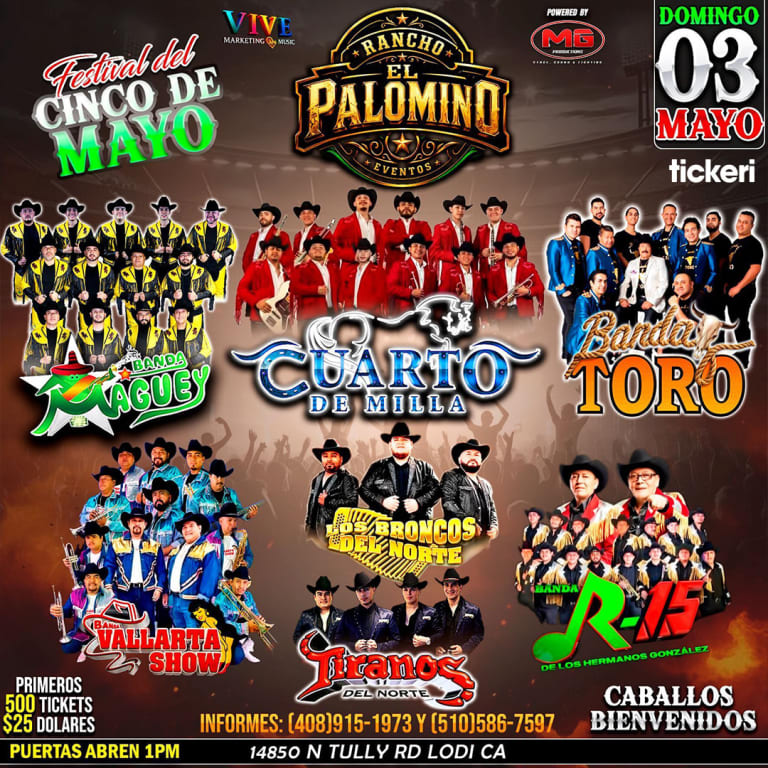 Event - Festival cinco de Mayo en Rancho el Palomino - Lodi, California - May 3, 2026 | concert tickets