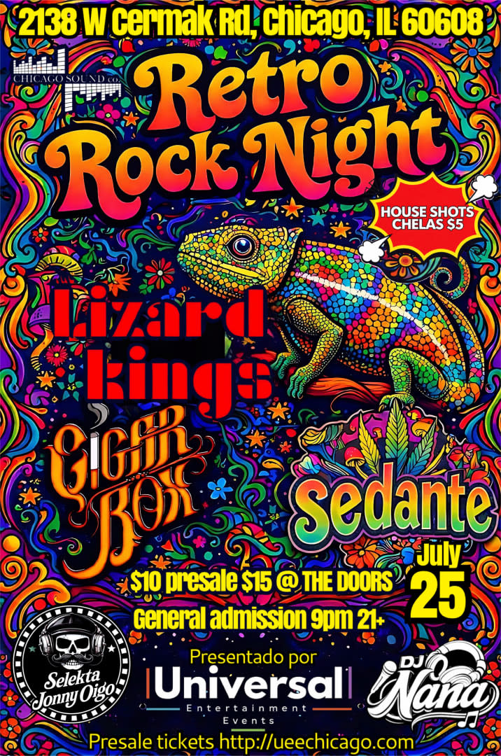 Event - Retro Rock Night  - Chicago, Illinois - July 25, 2026 | concert tickets
