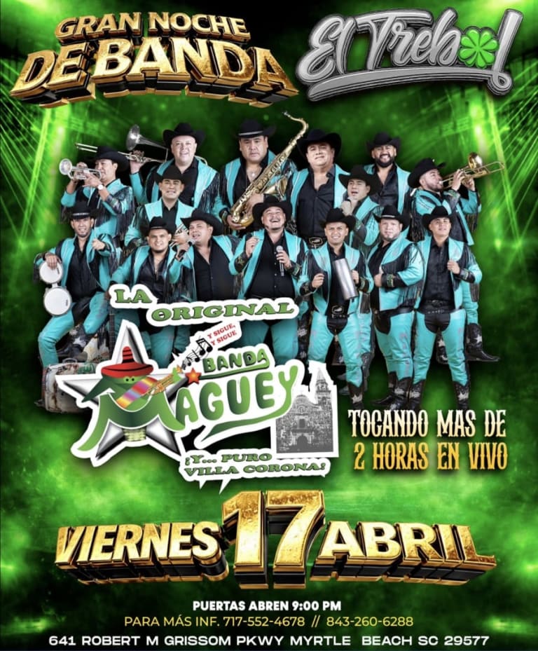 Event - Banda Maguey en vivo en Myrtle Beach - Myrtle Beach, South Carolina - April 17, 2026 | concert tickets