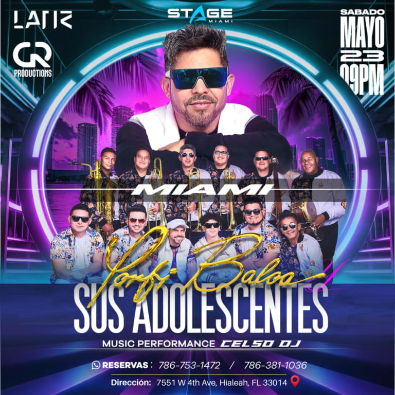 Event - Porfi Baloa y sus Adolescentes en Concierto  - Hialeah, FL - Sat, May 23, 2026} | concert tickets