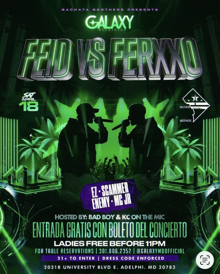 Event - Feid Vs Ferxxo After Party - Galaxy Saturday Edition!  - Hyattsville, Maryland - April 18, 2026 | concert tickets