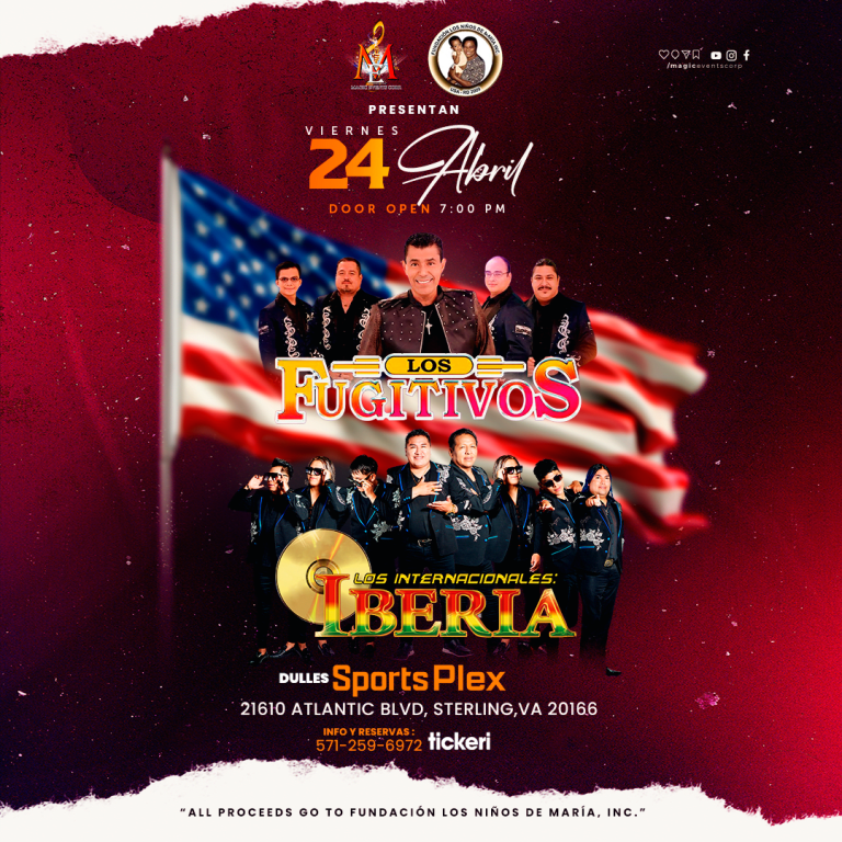 Event - Los Fugitivos & Los Internacionales iberia en vivo - Sterling, Virginia - April 24, 2026 | concert tickets