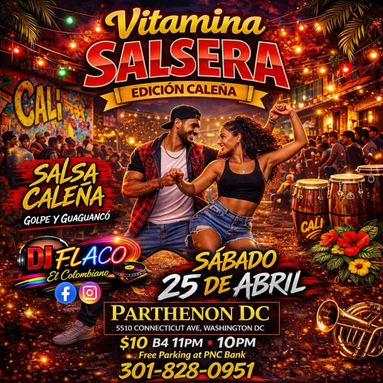 Event - VITAMINA SALSERA (Edición Caleña) - Washington, Washington - April 25, 2026 | concert tickets