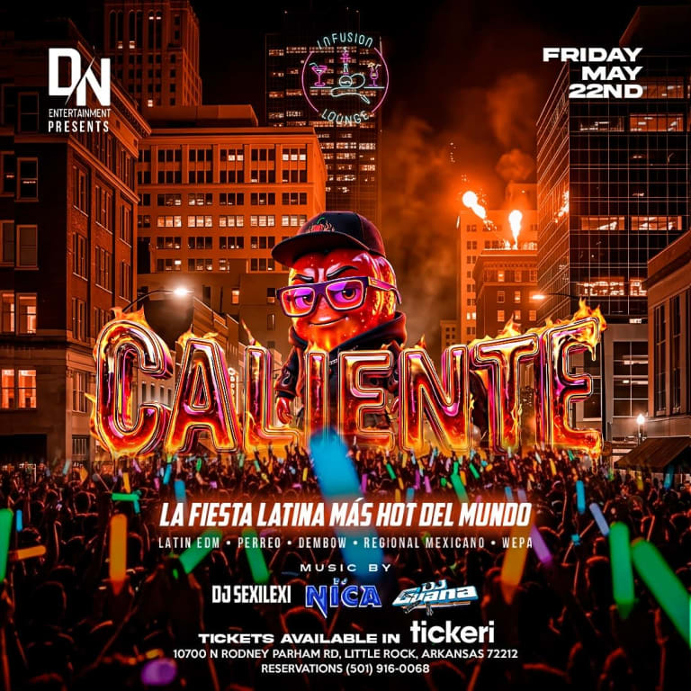 Event - Caliente: The Hottest Fiesta Latina in Little Rock  - Little Rock, Arkansas - May 22, 2026 | concert tickets