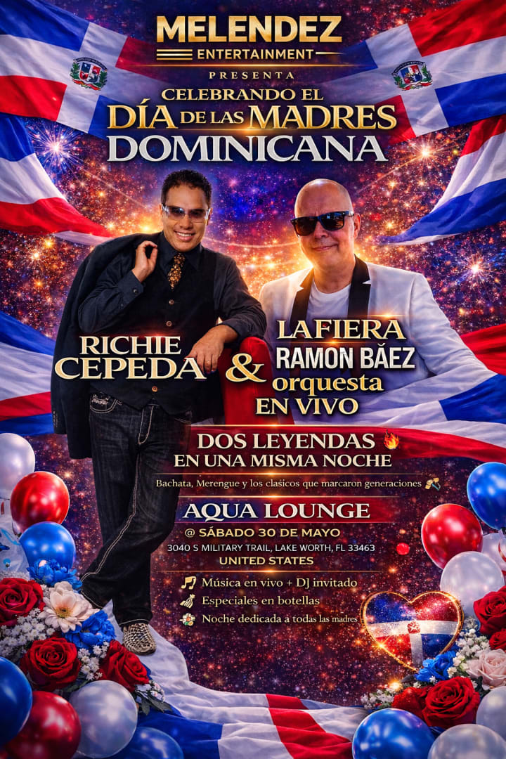 Event - Celebrando Día de las Madres Dominicana - Lake Worth Beach, Florida - May 30, 2026 | concert tickets