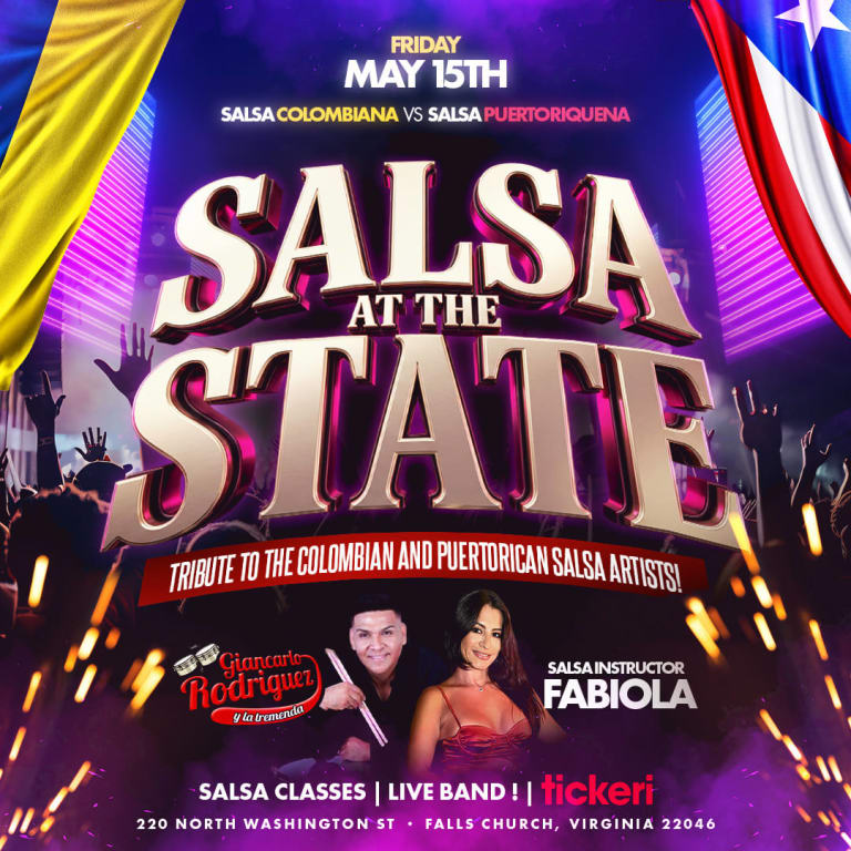Event - Salsa at the State: Colombia vs. Puerto Rico - Falls Church, VA - vie, 15 de mayo de 2026} | concert tickets