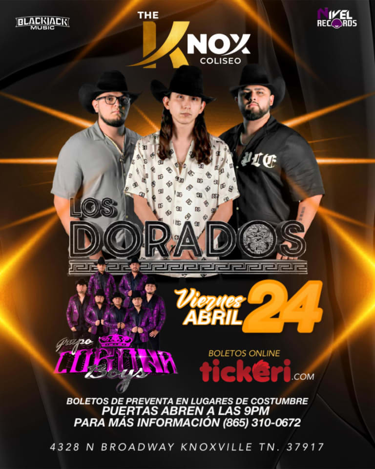 Event - Los Dorados y Grupo Corona Boys  - Knoxville, Tennessee - April 24, 2026 | concert tickets