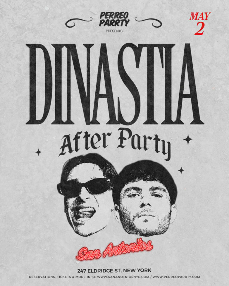 Event - DINASTIA Peso Pluma After Party @ San Antonios NYC - New York, New York - May 2, 2026 | concert tickets