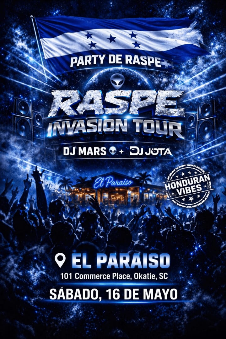 Event - Party De Raspe (Raspe Invasión) 🇭🇳 - Okatie, South Carolina - May 16, 2026 | concert tickets