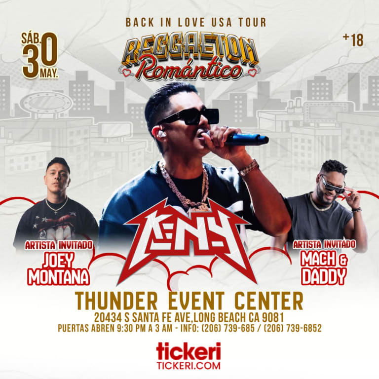 Event - KenY - Mach and Daddy- Joey Montana  en Long Beach - Long Beach, CA - Sat, May 30, 2026} | concert tickets
