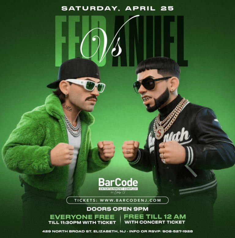 Event - BarCode Saturdays | Feid vs Anuel - Elizabeth, New Jersey - April 25, 2026 | concert tickets
