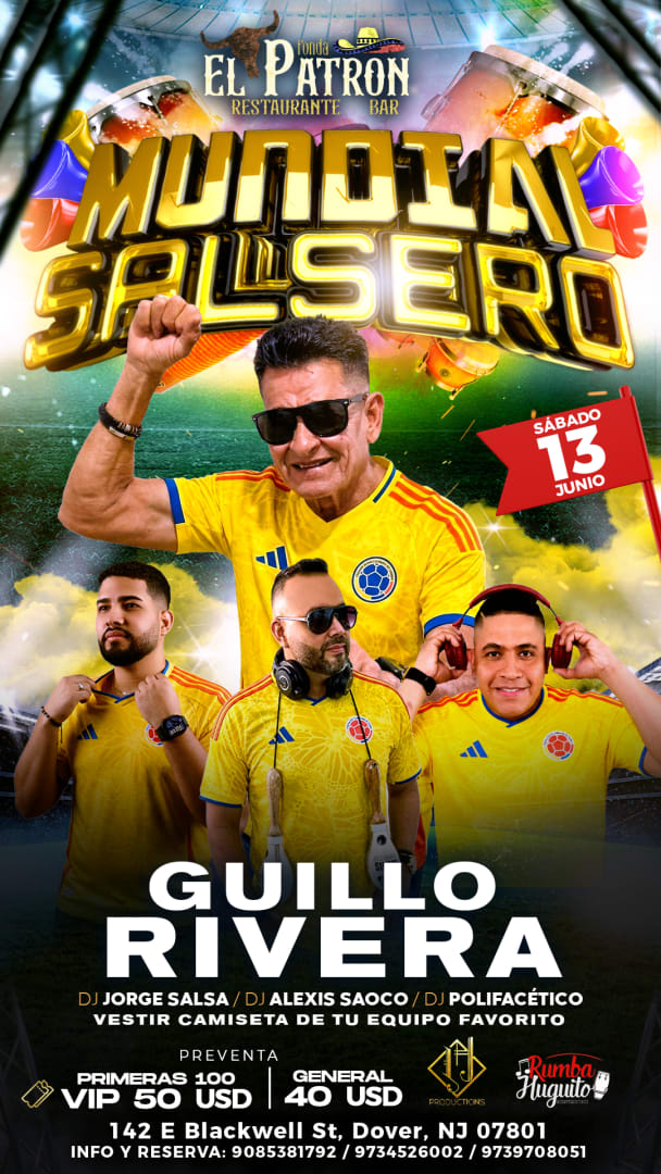 Event - Mundial Salsero Guillo Rivera - Dover, New Jersey - June 13, 2026 | concert tickets