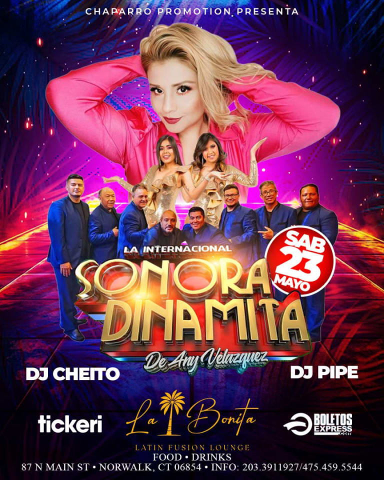 Event - Sonora Dinamita de Any Velazquez - Norwalk, Connecticut - May 23, 2026 | concert tickets