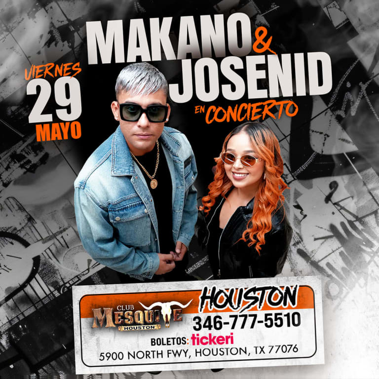 Event - Makano & Josenid en concierto en Houston - Houston, Texas - May 29, 2026 | concert tickets