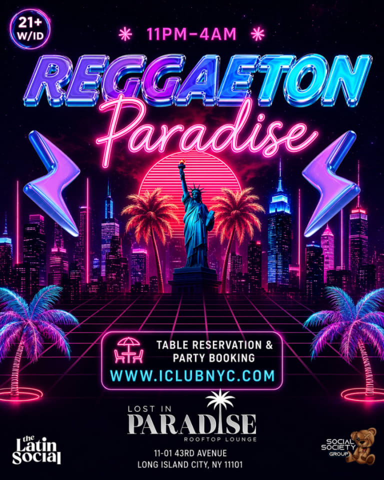 Event - REGGAETON PARADISE - Latin & Reggaeton ROOFTOP Party @ LOST IN PARADISE  - New York, New York - 15 de agosto de 2026 | concert tickets