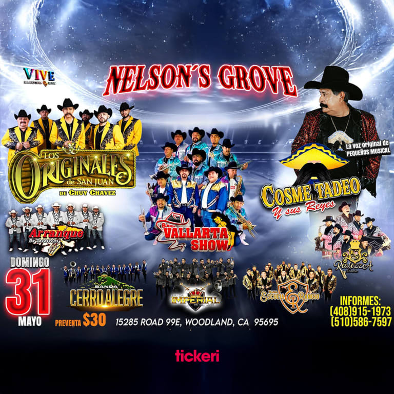 Event - Los Originales de San Juan de Chuy Chavez & Cosme Tadeo y sus Reyes y muchos mas en vivo - Woodland, CA - dom, 31 de mayo de 2026} | concert tickets