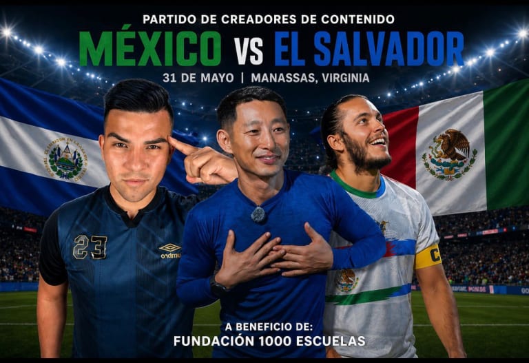 Event - PARTIDO DE CREADORES EL SALVADOR VS MEXICO A BENEFICIO DE FUNDACION MIL ESCUELAS - Manassas, VA - dom, 31 de mayo de 2026} | concert tickets