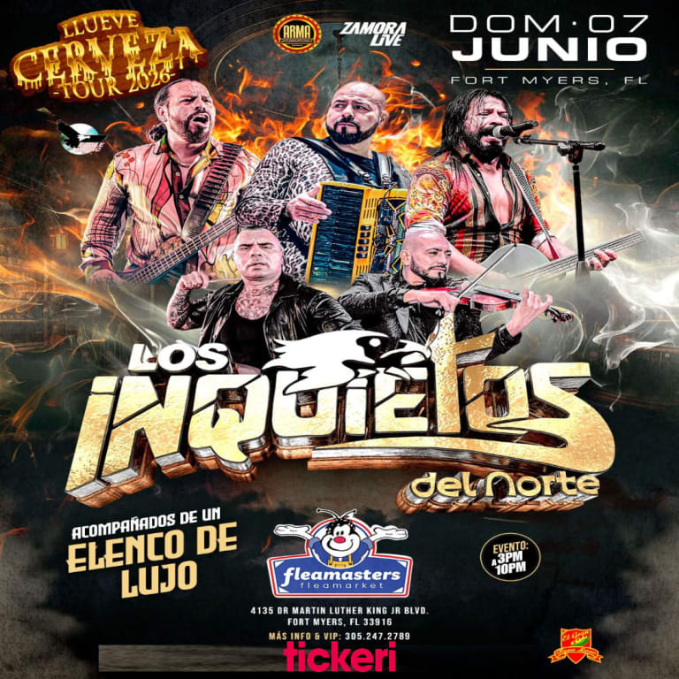 Event - Los Inquietos del Norte en Fort Myers FL - Fort Myers, FL - dom, 7 de junio de 2026} | concert tickets
