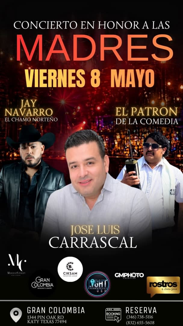 Event - CELEBRANDO A MAMÁ  - Katy, TX - Fri, May 8, 2026} | concert tickets