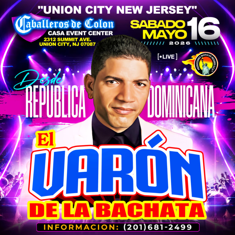 Event - EL VARON DE LA BACHATA EN VIVO - Union City, New Jersey - May 16, 2026 | concert tickets