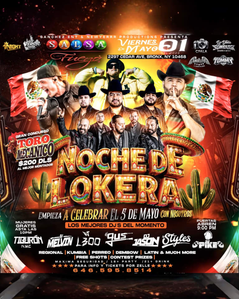 NOCHE DE LOKERA in Bronx - Tickets 2026-05-01 | Salsa Con Fuego