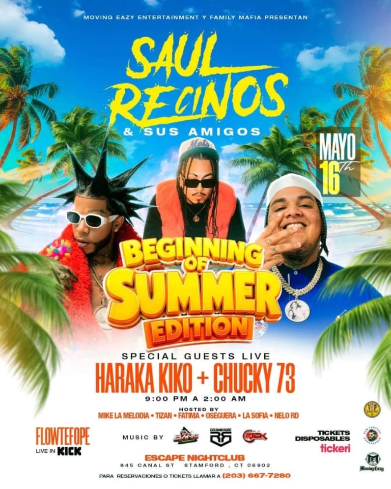 Event - Saul Recinos and Friends Beginning of Summer Edition - Stamford, CT - sáb, 16 de mayo de 2026} | concert tickets