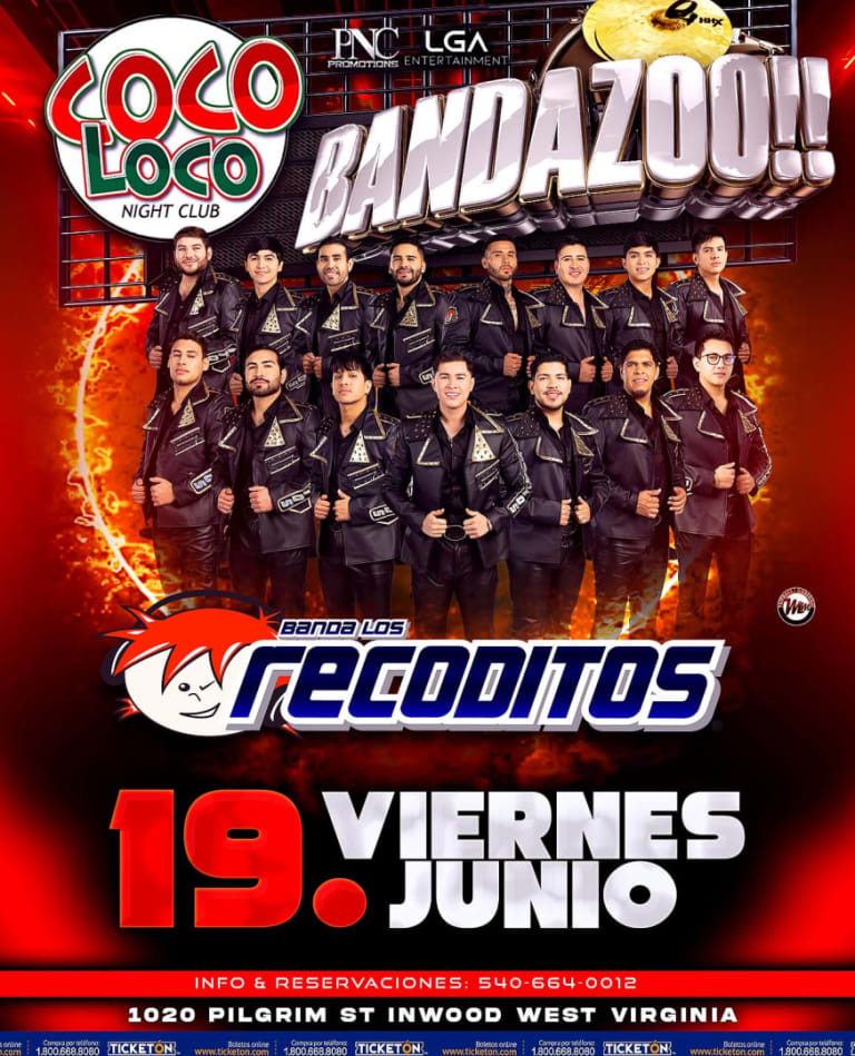 Event - Banda los recoditos en West Virginia  - Inwood, WV - Fri, June 19, 2026} | concert tickets