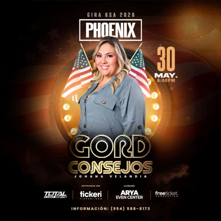 Event - GORDCONSEJOS - Johana Valendia ( La Gorda ) STAND UP COMEDY - Phoenix  - Mesa, AZ - Sat, May 30, 2026} | concert tickets