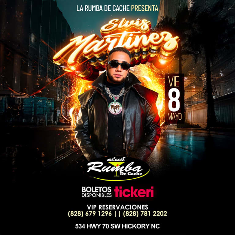 Event - Elvis Martinez en Concierto - Hickory, NC - Fri, May 8, 2026} | concert tickets