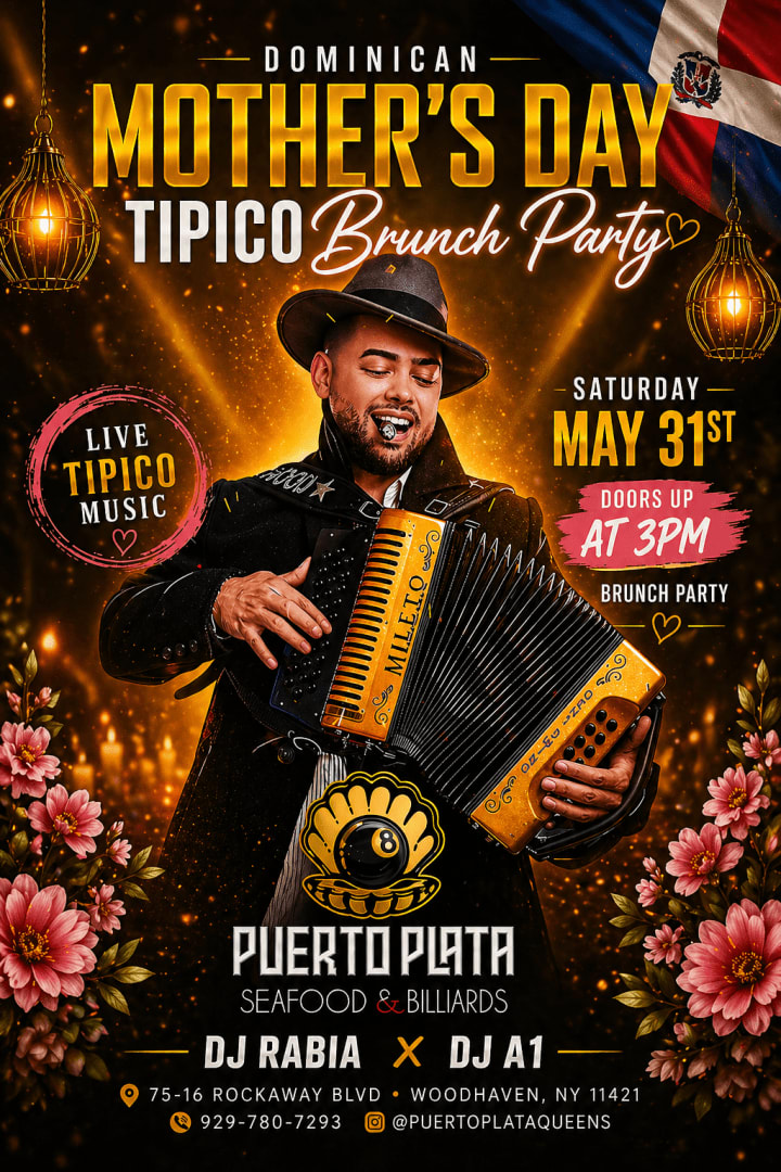 Event - DOMINICAN MOTHER'S DAY TIPICO BRUNCH FEATURING GENI SWING - Queens, NY - dom, 31 de mayo de 2026} | concert tickets
