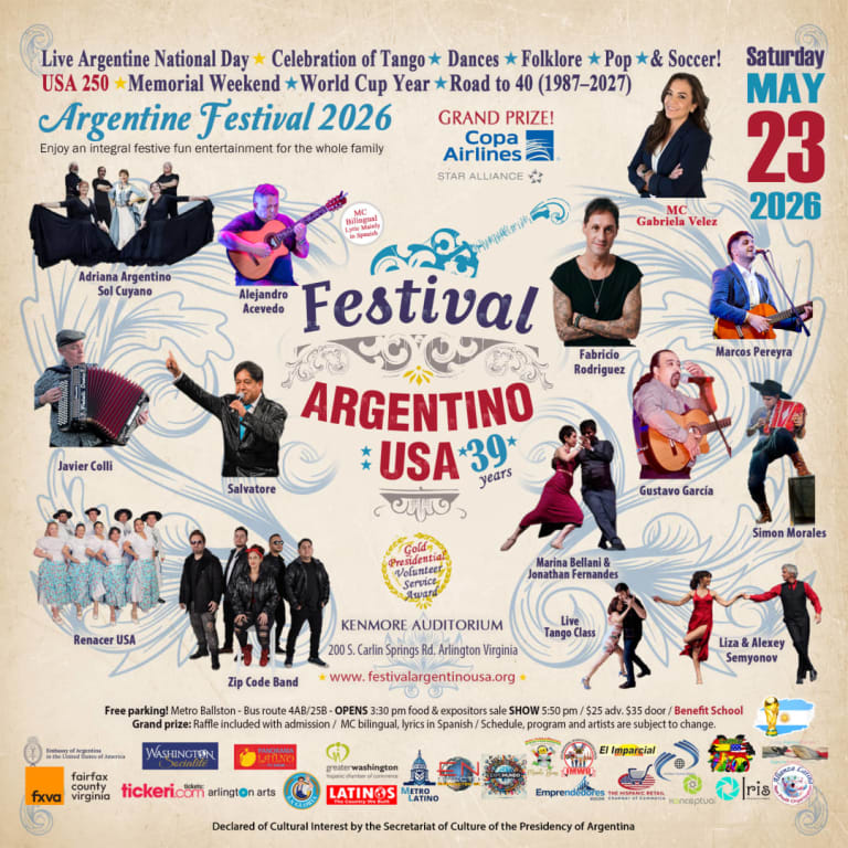 Event - 39 Festival Argentino 2026 - Arlington, VA - Sat, May 23, 2026} | concert tickets