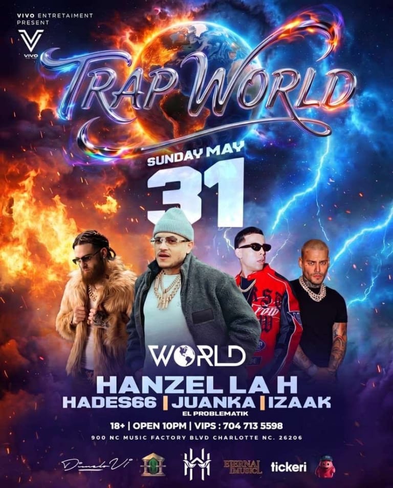 Event - Hanzel la H I Hades66 I Juanka I Izaak en Vivo  - Charlotte, NC - Sun, May 31, 2026} | concert tickets