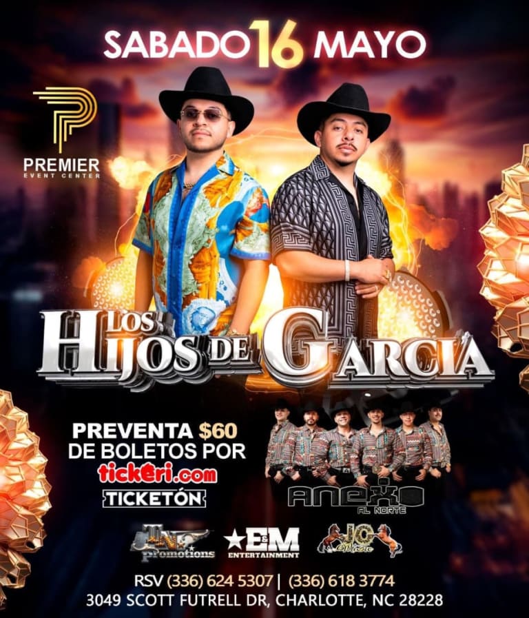 Event - LOS HIJOS DE GARCIA - Charlotte, NC - sáb, 16 de mayo de 2026} | concert tickets