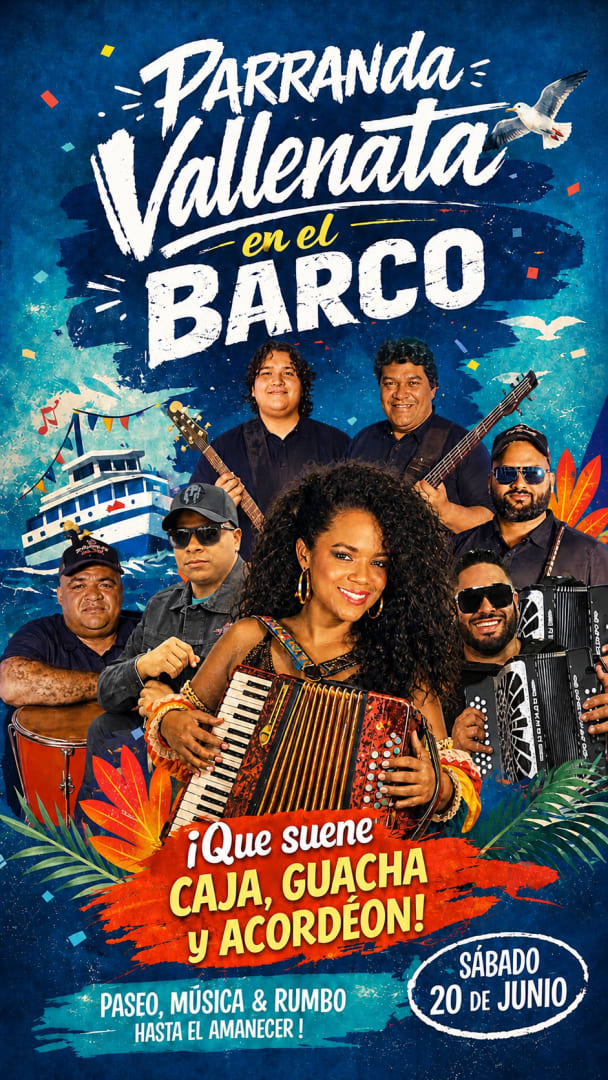 Event - PARRANDA DE VALLENATO EN LAGO  - Chicago, IL - sáb, 20 de junio de 2026} | concert tickets