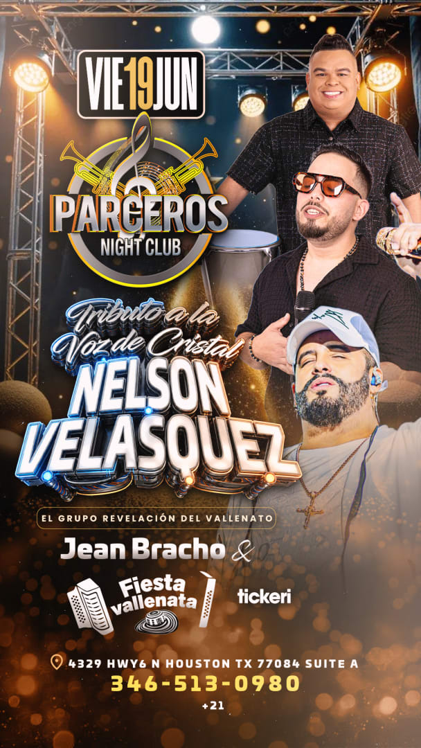 Event - TRIBUTO A NELSON VELASQUEZ - Houston, TX - Fri, June 19, 2026} | concert tickets