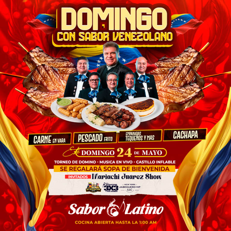Event - DOMINGO CON SABOR VENEZOLANO | Sabor Latino - Queens, New York - May 24, 2026 | concert tickets