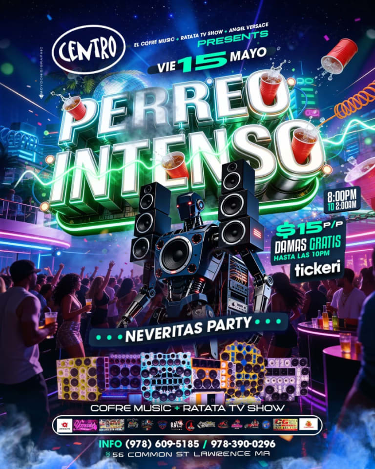Event - PERREO INTENSO - Lawrence, Massachusetts - May 15, 2026 | concert tickets