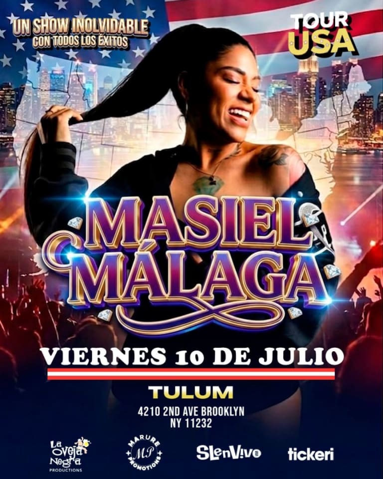 Event - Masiel Malaga en concierto - Brooklyn, NY - vie, 10 de julio de 2026} | concert tickets