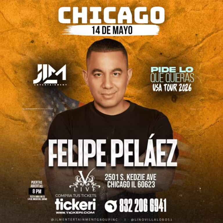Event - FELIPE PELÁEZ ¡En Concierto! - Chicago (Illinois) - Chicago, Illinois - May 14, 2026 | concert tickets