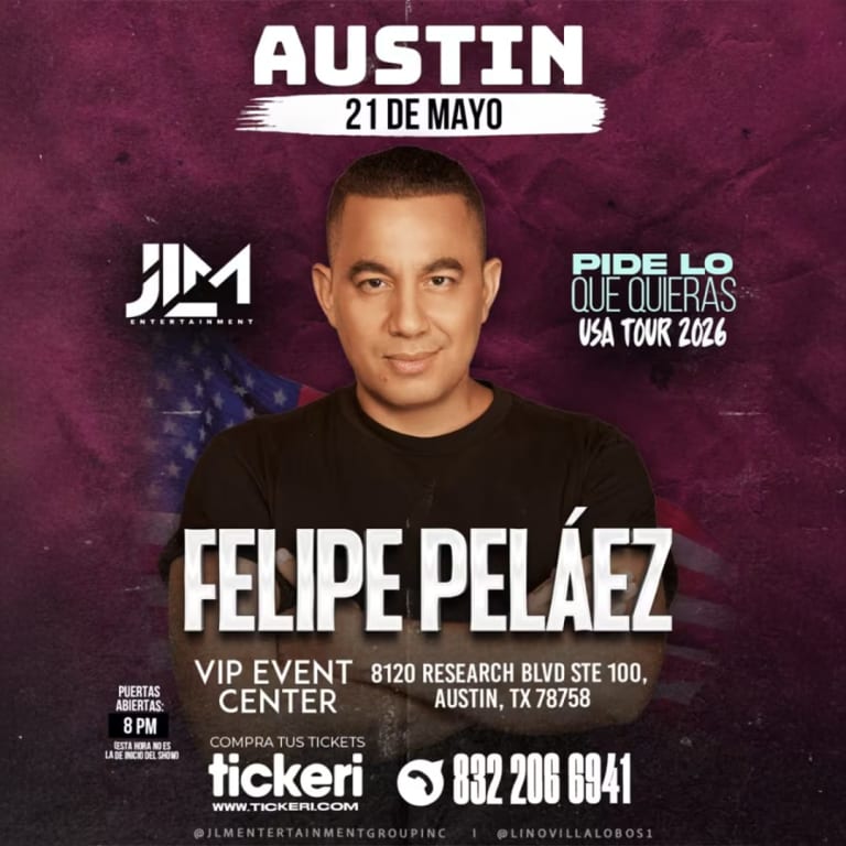 Event - FELIPE PELÁEZ ¡En Concierto! -Austin Texas- cancelled - Austin, Texas - May 21, 2026 | concert tickets