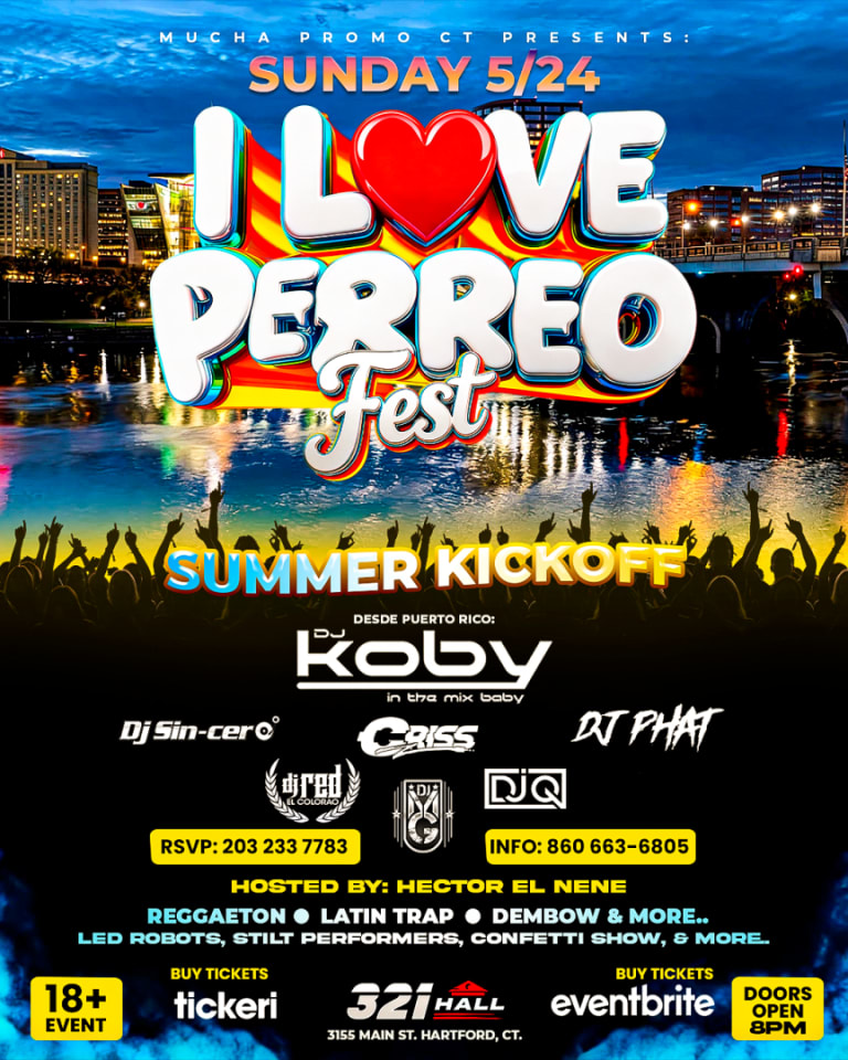 Event - I LOVE PERREO FEST | HARTFORD, CT. (SUN MAY 24TH) MEMORIAL DAY WEEKEND! - Hartford, CT - dom, 24 de mayo de 2026} | concert tickets