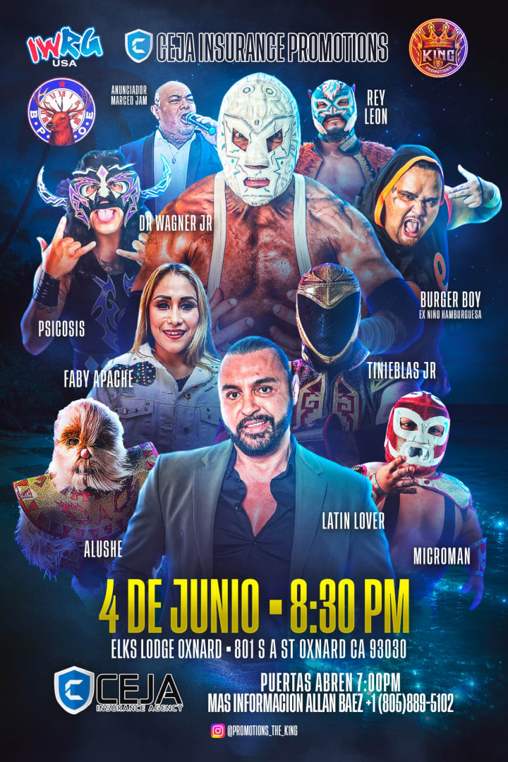 Event - Lucha Libre Mexicana  - Oxnard, California - 4 de junio de 2026 | concert tickets