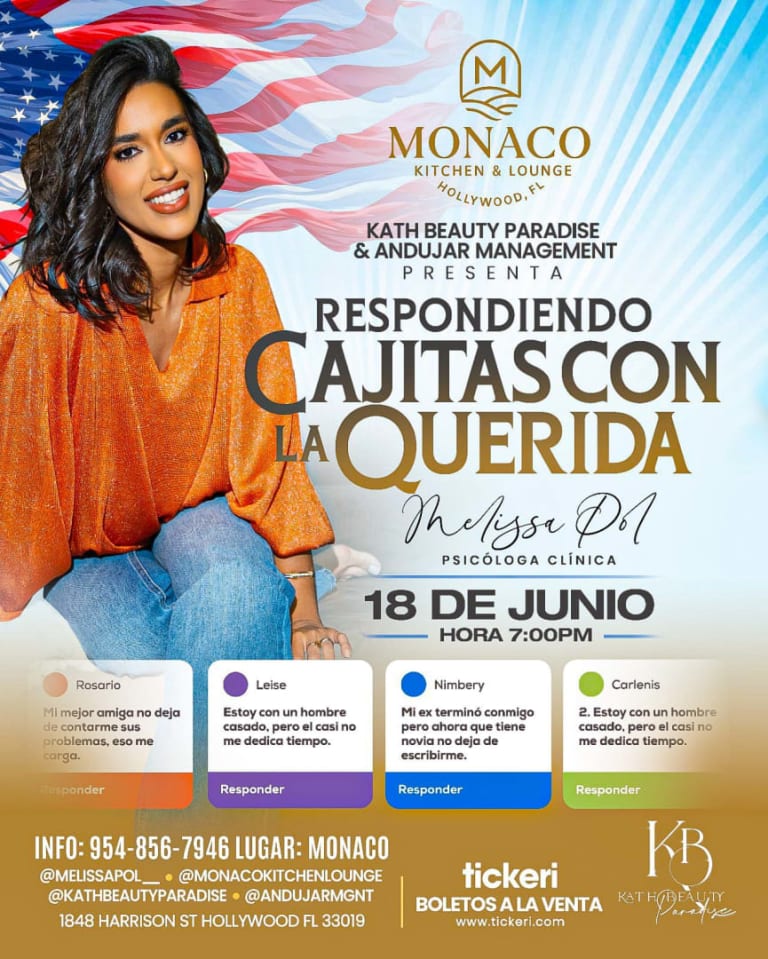 Event - KATH BEAUTY PARADISE & ANDUJAR MGNT PRESENTS: RESPONDIENDO CAJITAS CON LA QUERIDA MELISSA POL - Hollywood, Florida - June 18, 2026 | concert tickets